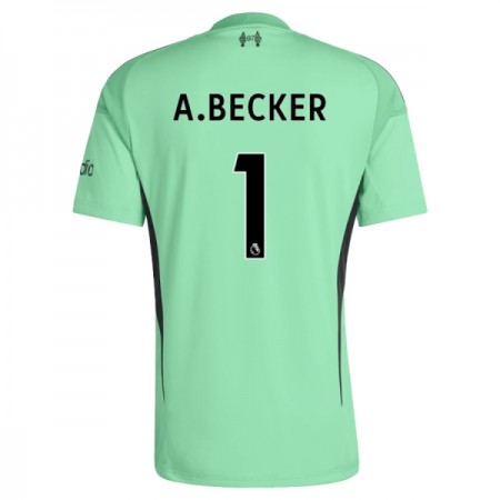 Liverpool A. Becker 1 Brankářské Zelená 2025-26 - Fotbalové Dresy (S/S) Liverpool A. Becker 1 Brankářské Zelená 2025-26 - Fotbalové Dresy (S/S)